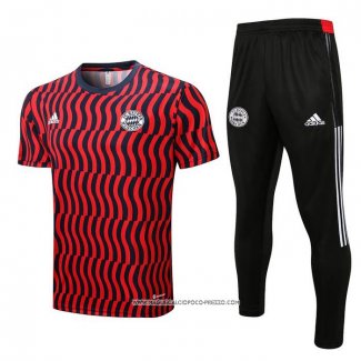 Tuta da Track Bayern Monaco 2022 Manica Corta Rosso