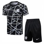 Tuta da Track Chelsea 25/26 Manica Corta Nero - Pantaloncini