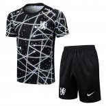 Tuta da Track Chelsea 25/26 Manica Corta Nero - Pantaloncini