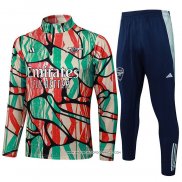 Tuta da Track Felpa Arsenal Bambino Rosso 24-25 Verde