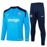 Tuta da Track Felpa Chelsea 24/25 Bambino Blu