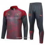 Tuta da Track Felpa Manchester City 23/24 Rosso