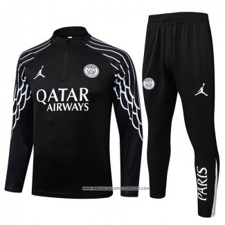 Tuta da Track Felpa Paris Saint-Germain 25/26 Bambino Nero