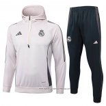 Tuta da Track Felpa Real Madrid 2024 Bambino Rosa -25
