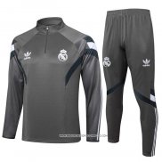 Tuta da Track Felpa Real Madrid 2024 Grigio -25