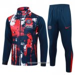 Tuta da Track Giacca Paris Saint-Germain 24/25 Rosso e Blu