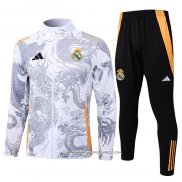 Tuta da Track Giacca Real Madrid 2024 Bianco Dragon -25