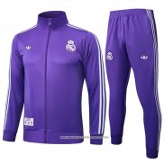 Tuta da Track Giacca Real Madrid Bambino Purpura 25-26