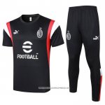 Tuta da Track Milan 23/24 Manica Corta Nero