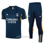 Tuta da Track Real Madrid 23-24 Manica Corta Blu