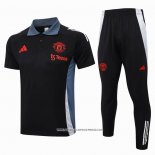 Conjunto Polo Manchester United Nero 24-25
