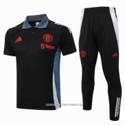 Conjunto Polo Manchester United Nero 24-25