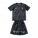 Maglia Francia Portiere 2024 Bambino Nero