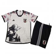 Maglia Giappone One Piece Luffy 2025 Bambino Bianco Anime
