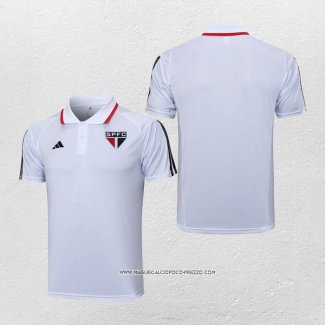 Maglia Polo Sao Paulo 23-24 Bianco