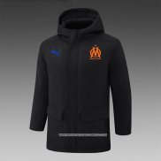 Olympique Marsiglia Nero Chaqueta Invierno del 24-25