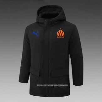 Olympique Marsiglia Nero Chaqueta Invierno del 24-25