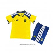Prima Maglia Svezia 2026 Bambino