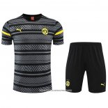 Tuta da Track Borussia Dortmund 22-23 Manica Corta Grigio - Pantaloncini