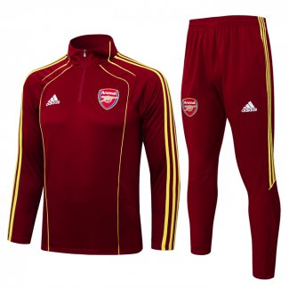 Tuta da Track Felpa Arsenal 25/26 Rosso Giallo