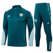 Tuta da Track Felpa Cruzeiro 2024 Bambino Verde -25