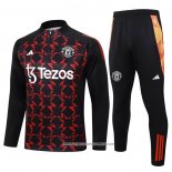 Tuta da Track Felpa Manchester United Bambino Rosso 24-25