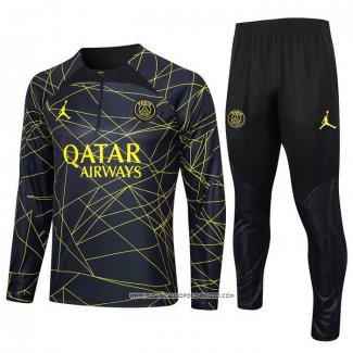 Tuta da Track Felpa Paris Saint-Germain Jordan 2023/24 Nero
