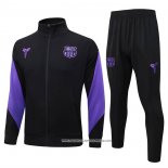 Tuta da Track Giacca Barcellona 25/26 Bambino Nero Purpura