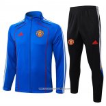 Tuta da Track Giacca Manchester United 25/26 Bambino Blu