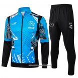 Tuta da Track Giacca Napoli 2024 Blu -25
