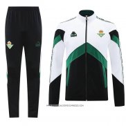 Tuta da Track Giacca Real Betis 25/26 Bianco Nero