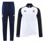 Tuta da Track Giacca Real Madrid 22/23 Bianco e Blu