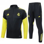 Tuta da Track Giacca Real Madrid 25/26 Giallo Grigio