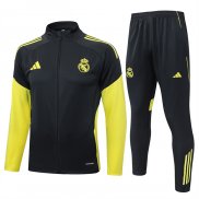 Tuta da Track Giacca Real Madrid 25/26 Giallo Grigio