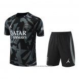 Tuta da Track Paris Saint-Germain 2022-23 Manica Corta Grigio - Pantaloncini