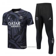 Tuta da Track Paris Saint-Germain 22-23 Manica Corta Grigio