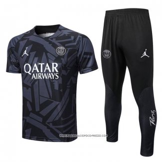Tuta da Track Paris Saint-Germain 22-23 Manica Corta Grigio