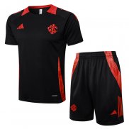 Tuta da Track SC Internacional 24-25 Manica Corta Nero - Pantaloncini
