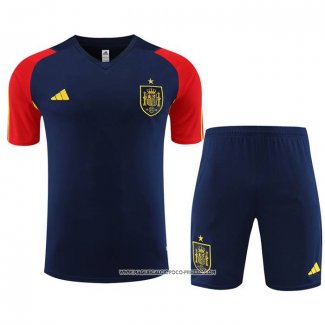 Tuta da Track Spagna 23-24 Manica Corta Blu - Pantaloncini