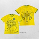 Maglia Brasile Jesus 2025 Giallo Thailandia