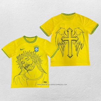 Maglia Brasile Jesus 2025 Giallo Thailandia
