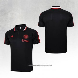 Maglia Polo Manchester United 23-24 Nero