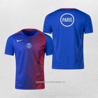 Maglia Prematch Paris Saint-Germain 25/26 Blu Rosso
