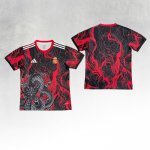 Maglia Real Madrid Dragon 25/26 Rosso Nero Thailandia