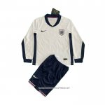 Prima Maglia Inghilterra 2024 Bambino Manica Lunga