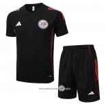 Tuta da Track Ajax 25/26 Manica Corta Nero - Pantaloncini