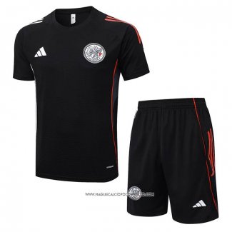 Tuta da Track Ajax 25/26 Manica Corta Nero - Pantaloncini