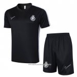 Tuta da Track Al Nassr 24/25 Manica Corta Nero - Pantaloncini
