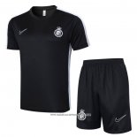 Tuta da Track Al Nassr Manica Corta Nero - Pantaloncini 24-25