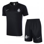 Tuta da Track Al Nassr Manica Corta Nero - Pantaloncini 24-25